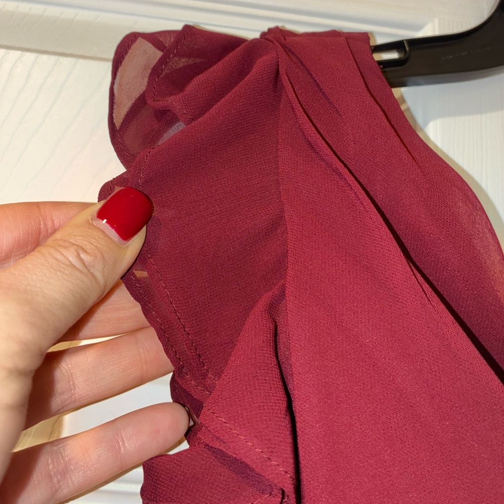 Bill Levkoff Burgundy Dress - Picture 5 of 7